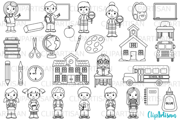 Back to School, Classroom Clip Art