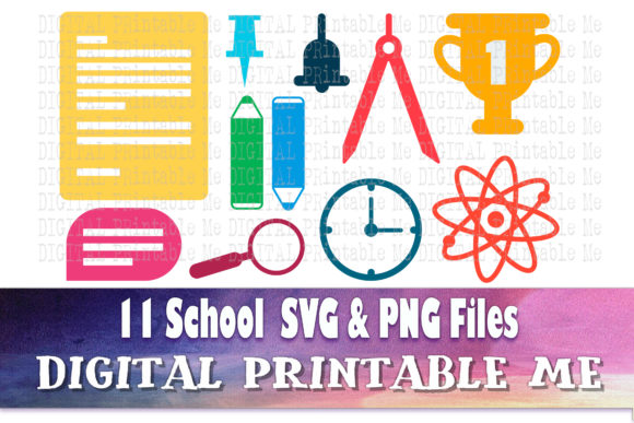 Back to School, Office Supply Icons