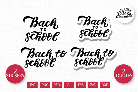 Back to School Stickers: Graphics for Educational Themes