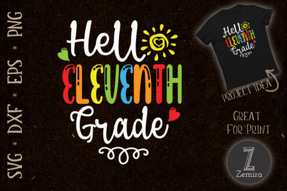 Hello Eleventh Grade Back to School Graphics