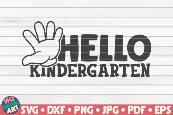 Hello Kindergarten Back to School