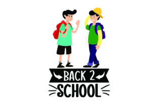 Kids with Backpacks - Back to School Crafts