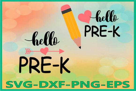 Pre-K, Back to School, Pencil Graphics