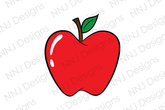 Red Apple Clipart Teacher Back to School