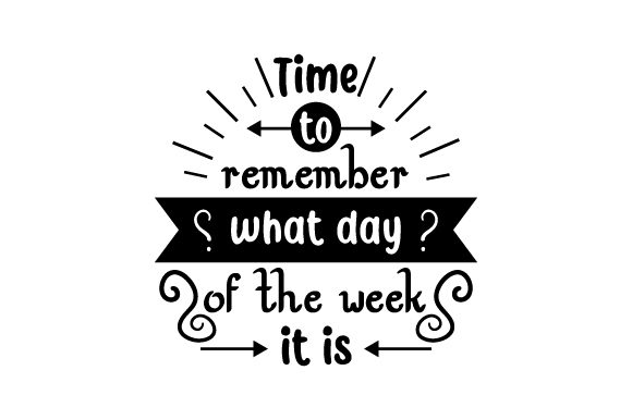 Time to Remember What Day of the Week It is - Back to School Crafts